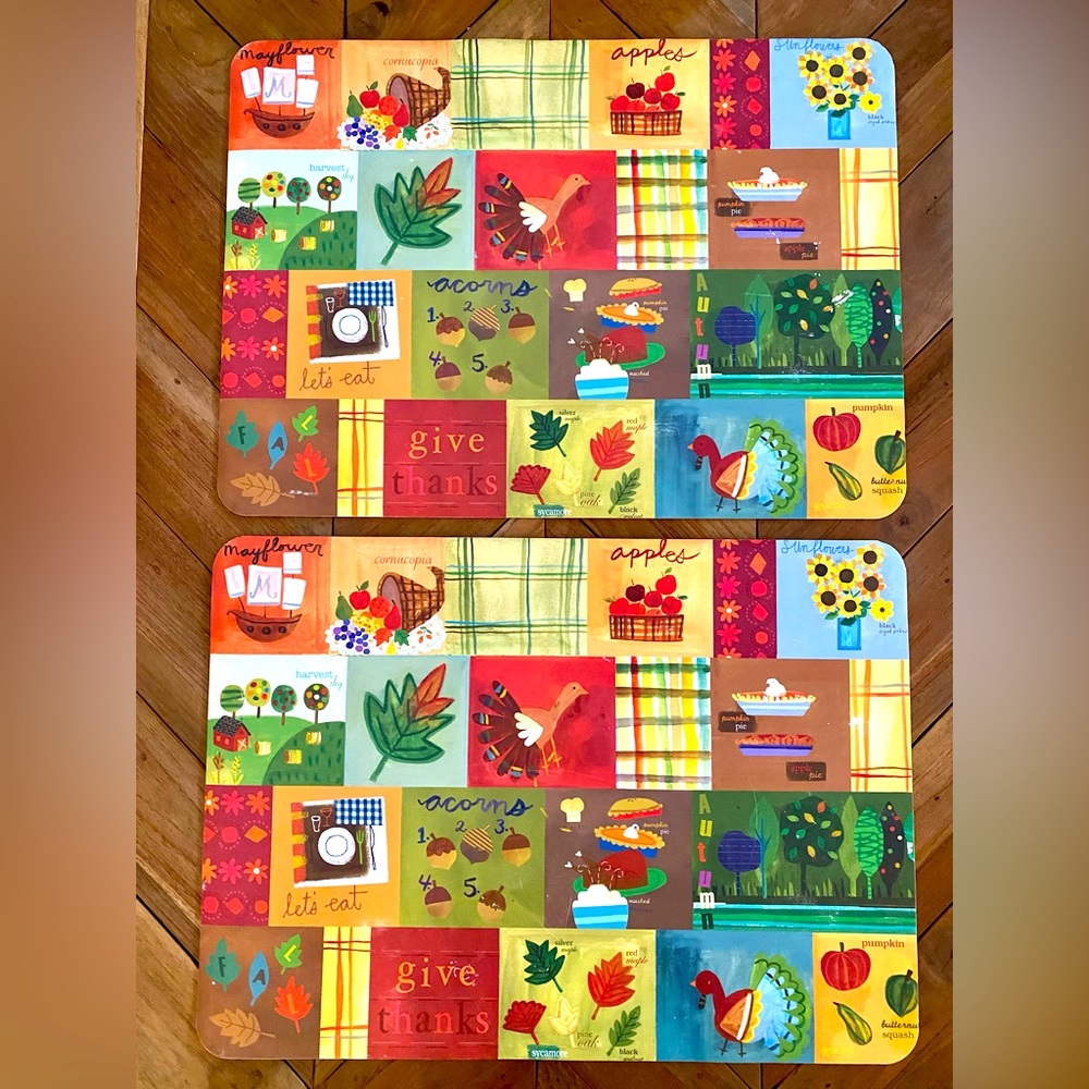 Pottery Barn Kids Thanksgiving / Autumn Placemats
